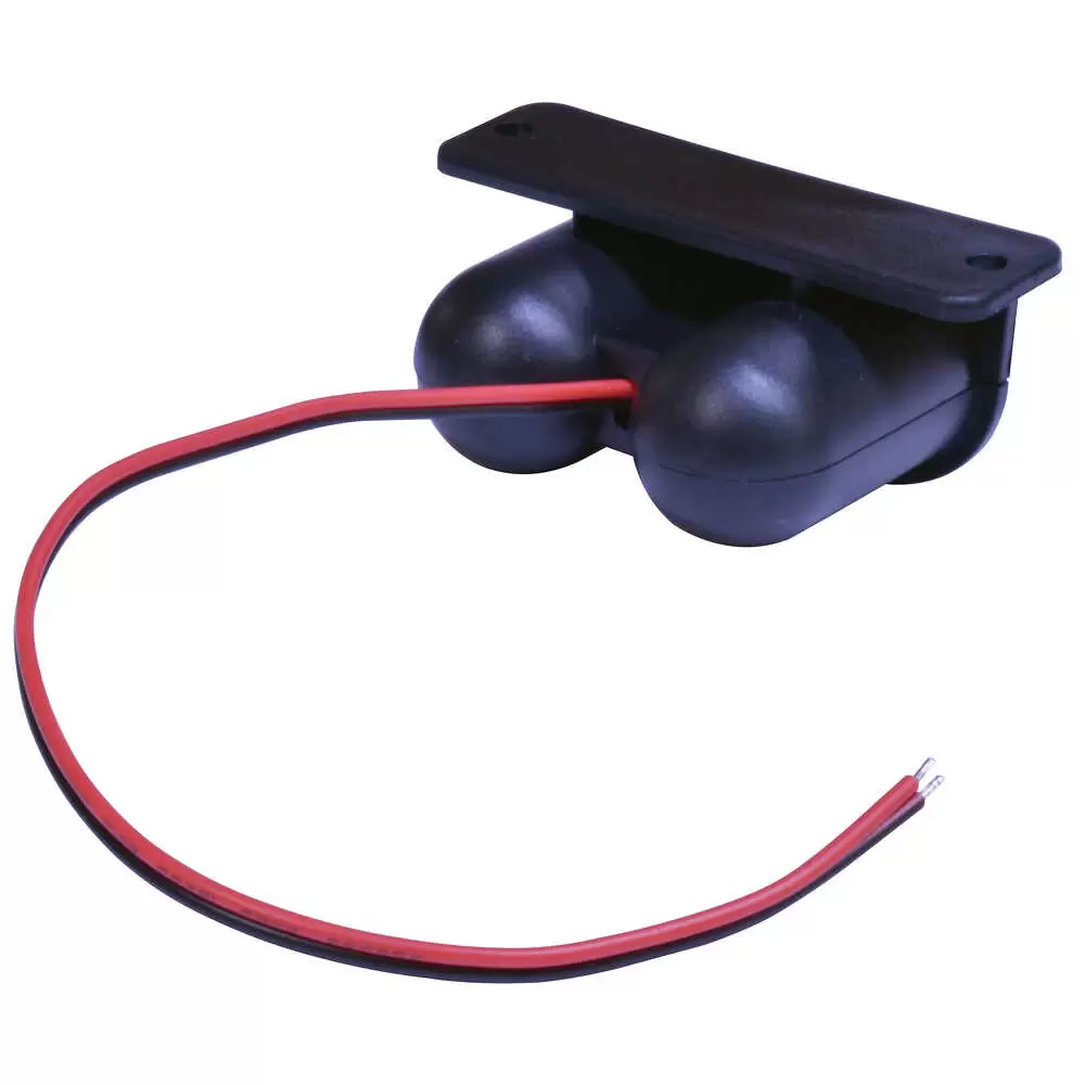 Power Outlet with Cigarette Lighter Style Receptacle and Two 5-Volt USB Ports.