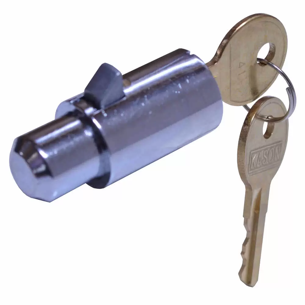 Push Button Cylinder with Keys, Key is Not Required to Lock, Key Code 15