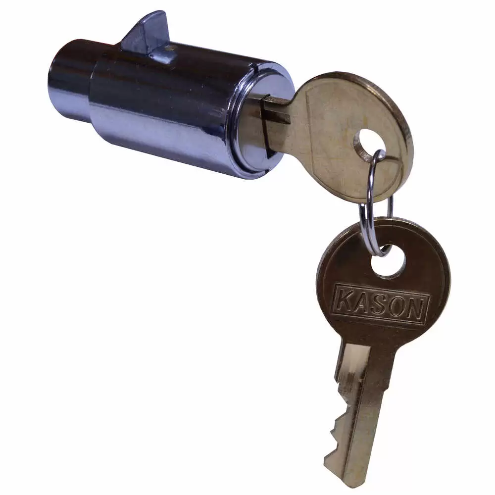 Push Button Cylinder with Keys, Key Required to Lock, Key Code #5
