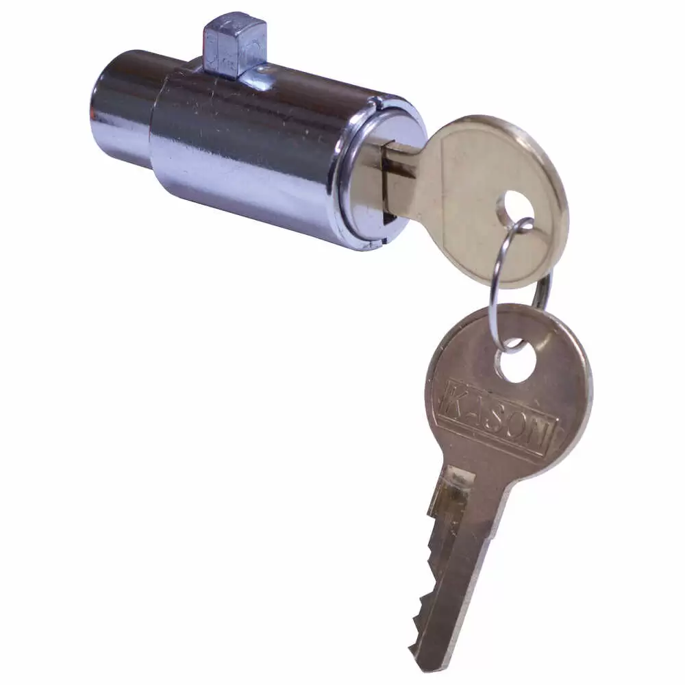 Push Button Cylinder with Keys, Key Required to Lock, Key Code #15