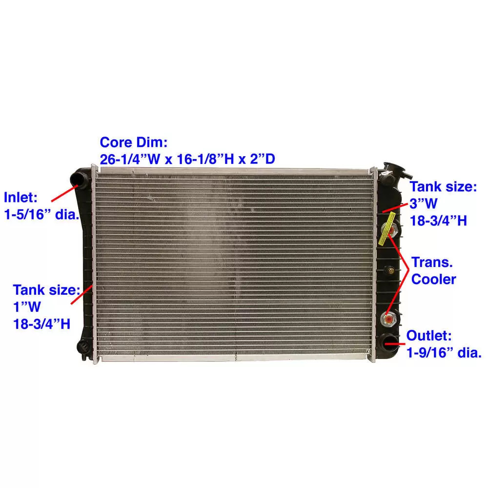 Radiator for 1973 - 1980 292 c.i. / 4.8L