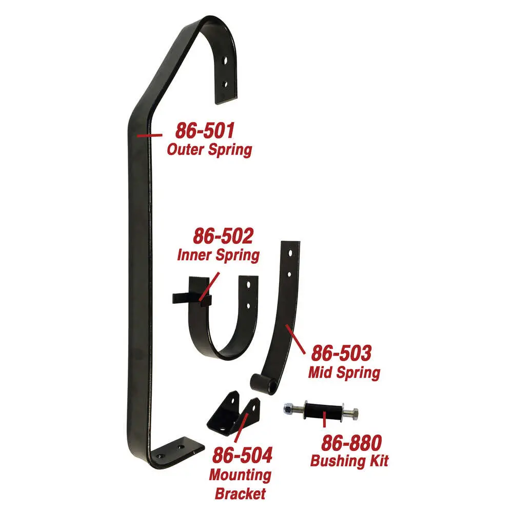 Rear Bumper Spring Kit, 5 Pieces