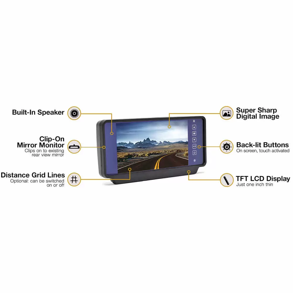 Rear View Mirror Backup Camera System for Chevrolet Express Vans