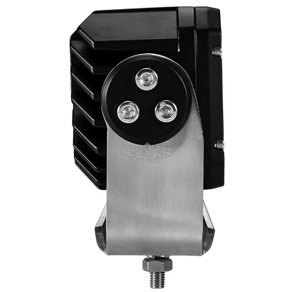 Rectangular high-powered LED work light with black housing - 19,000 Lumens