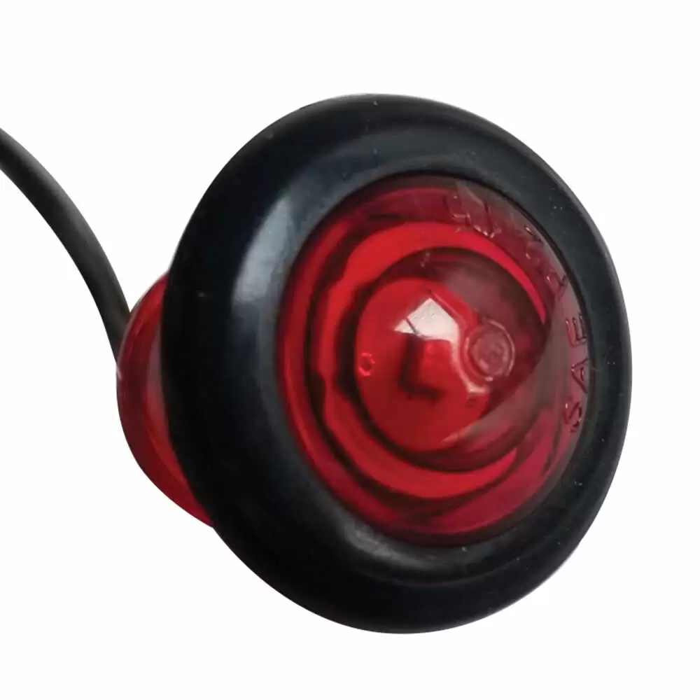 Red 3/4" Dia. LED Marker Light with Grommet- 1 LED - Truck-Lite 33050RD