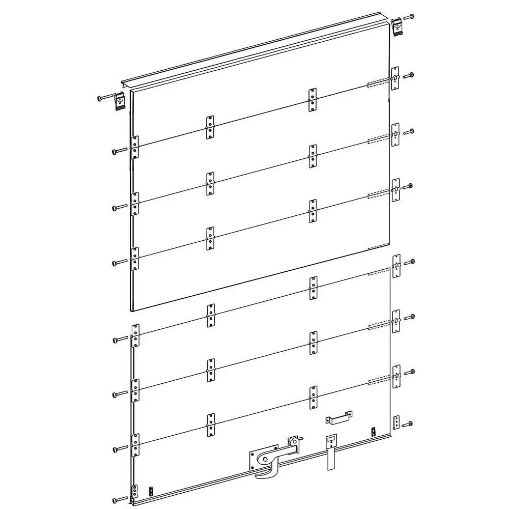 Replacement Roll-up Door for Whiting Style Doors with 2" Rollers - 96"W x 100"H 