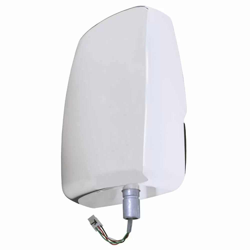 Right 2020 Deluxe Heated Remote / Manual Mirror Head - White - Velvac 714590