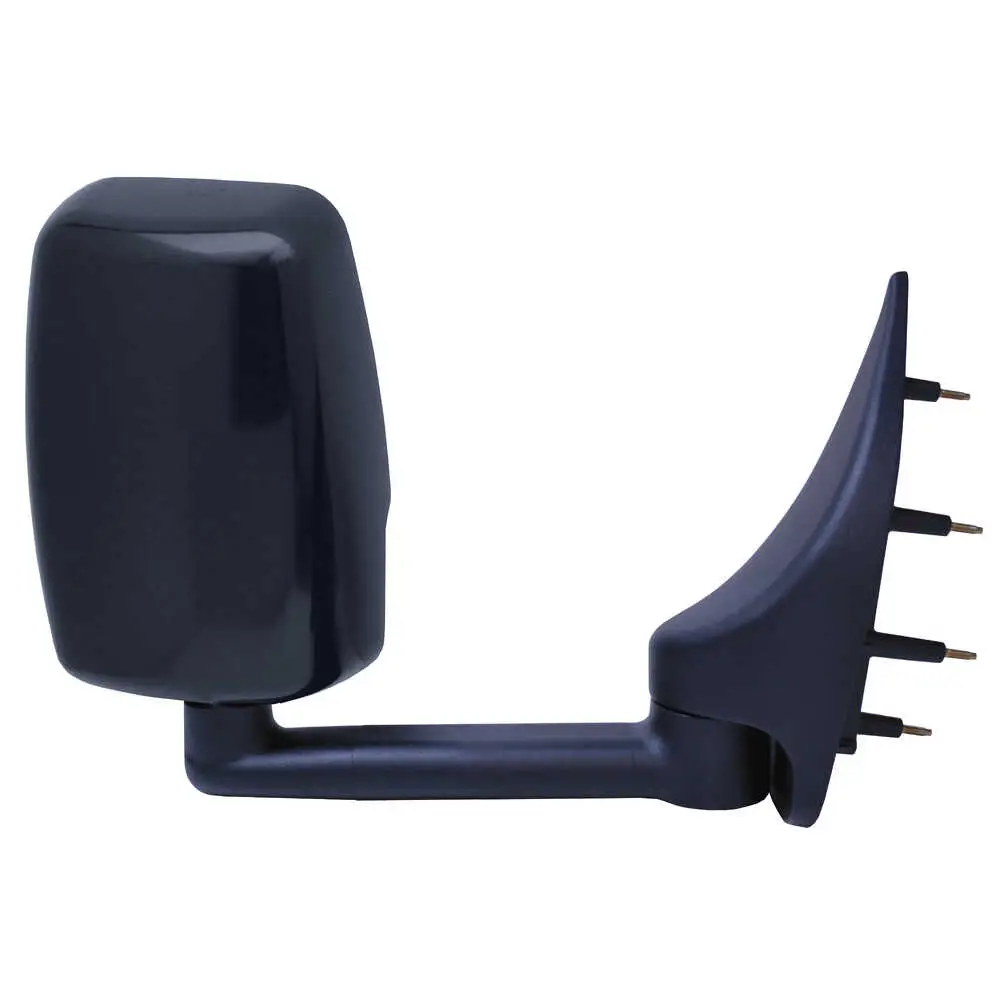 Right 2020 Deluxe Manual Mirror Assembly for 102" Body - Passenger side - Black - Velvac 715454