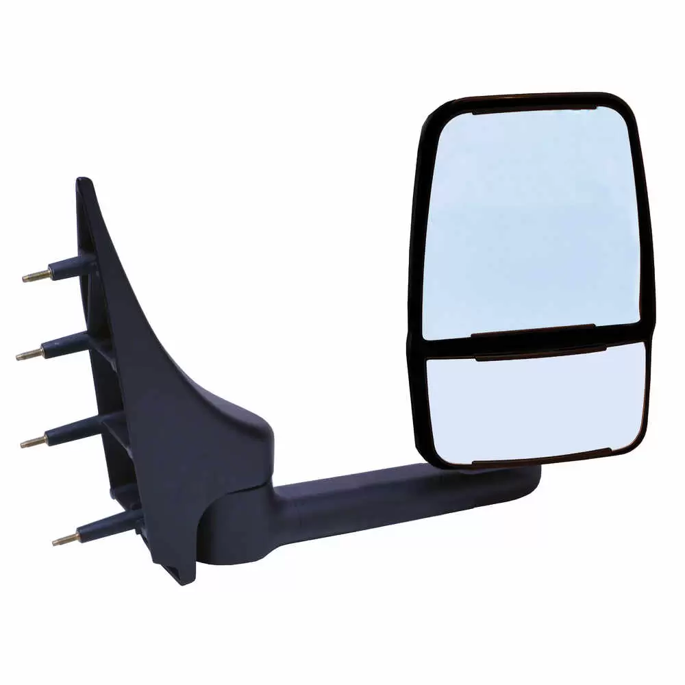Right 2020 Deluxe Manual Mirror Assembly for 96" Body Width - Black - Velvac 715450