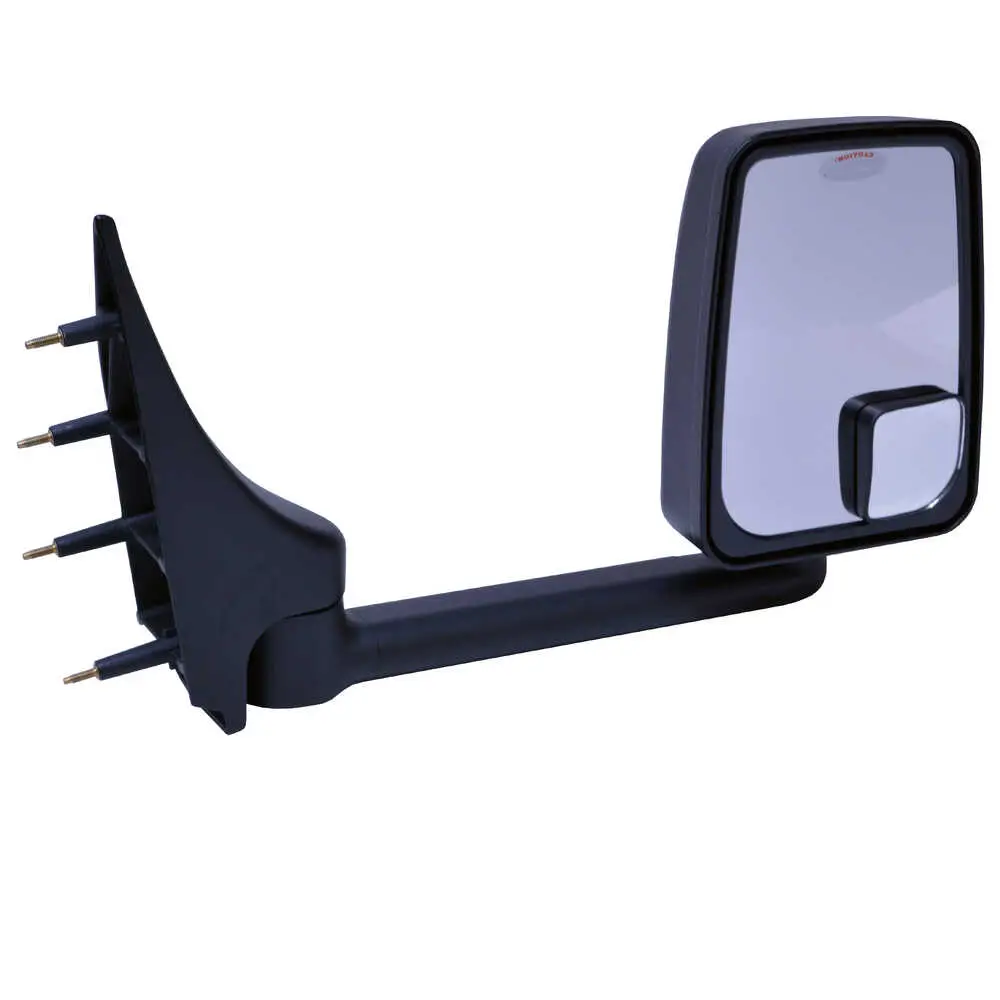 Right 2020 Standard Heated Remote Mirror Assembly for 96" Body Width - Passenger side - Black - Fits 03-On Ford E-Series