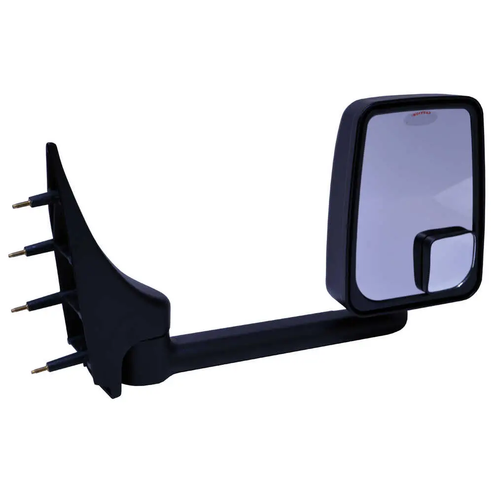 Right 2020 Standard Manual Mirror Assembly for 102" Body Width - Passenger side - Black - 03-On Ford E Series