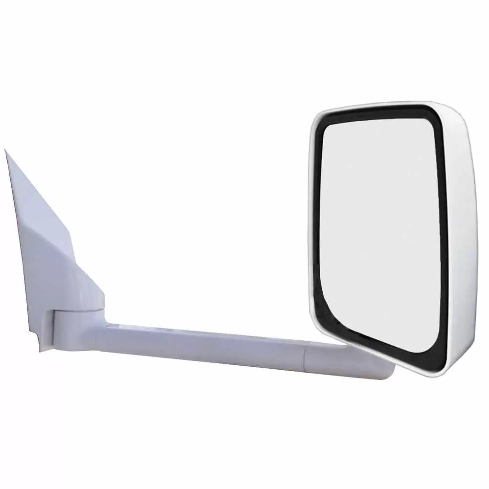 Right 2020 White Mirror Assembly - Standard Head for 102" Wide Body - Fits Ford E Series - Velvac 715436