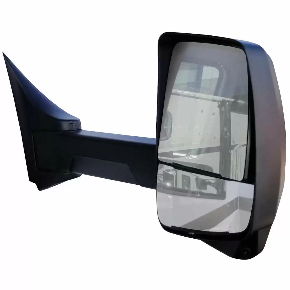 Right 2020XG Deluxe Heated Remote / Manual Mirror Assembly with Signal Arrow for 96" Body Width - Black - Velvac 716344