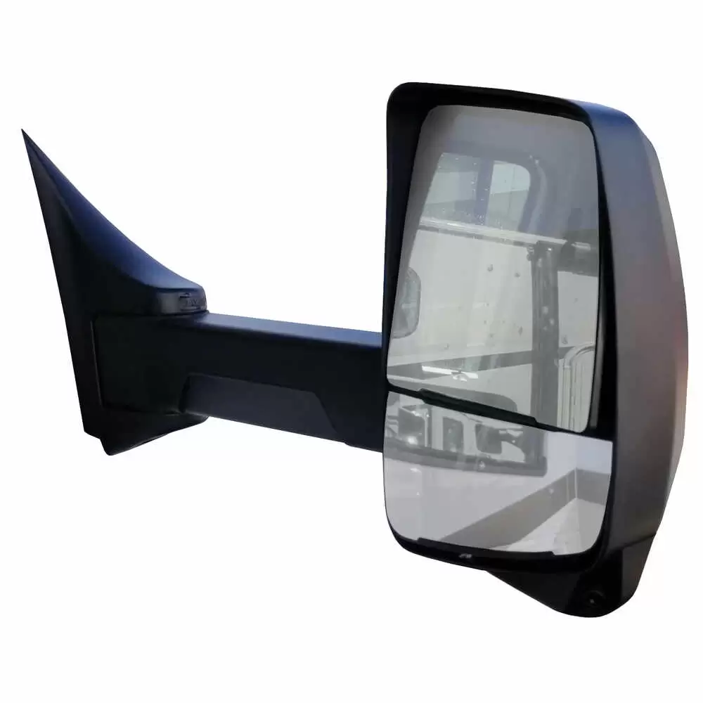 Right 2020XG Heated Remote / Manual Mirror Assembly with Blind Spot Camera for 96" Wide Body - Black - Fits Ford E Series Velvac 717518