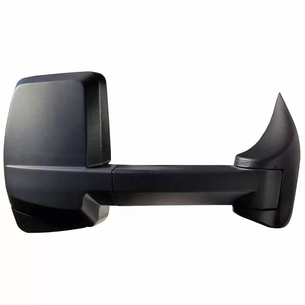 Right 2020XG Heated Remote / Manual Mirror Assembly with Blind Spot Camera and Signal Arrow for 96" Body Width - Passenger side - Black - Fits GM - Velvac 717554