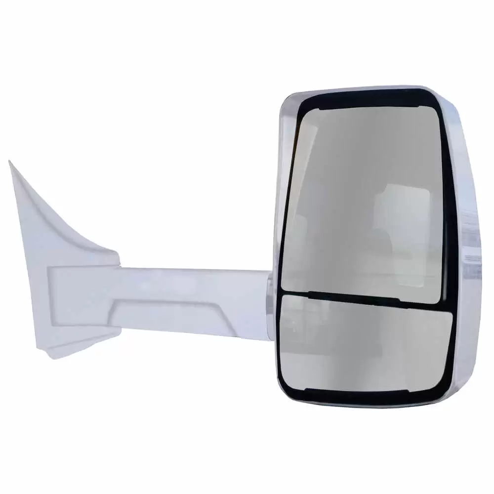 Right 2020XG Heated Remote / Manual Mirror Assembly for 102" Body Width - Passenger side - White - Fits GM - Velvac 715946