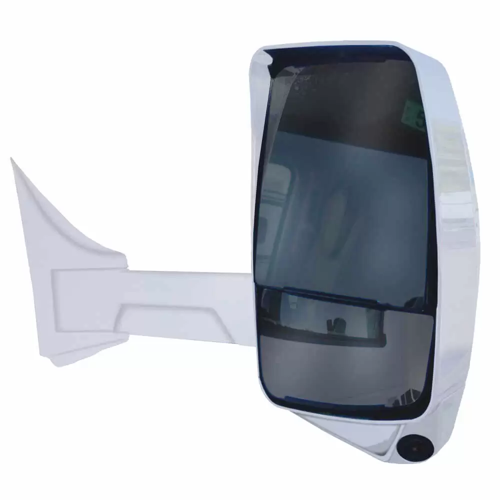 Right 2020XG Heated Remote / Manual Mirror with Blind Spot Camera for 102" Body Width - White - Fits GM - Velvac 718622