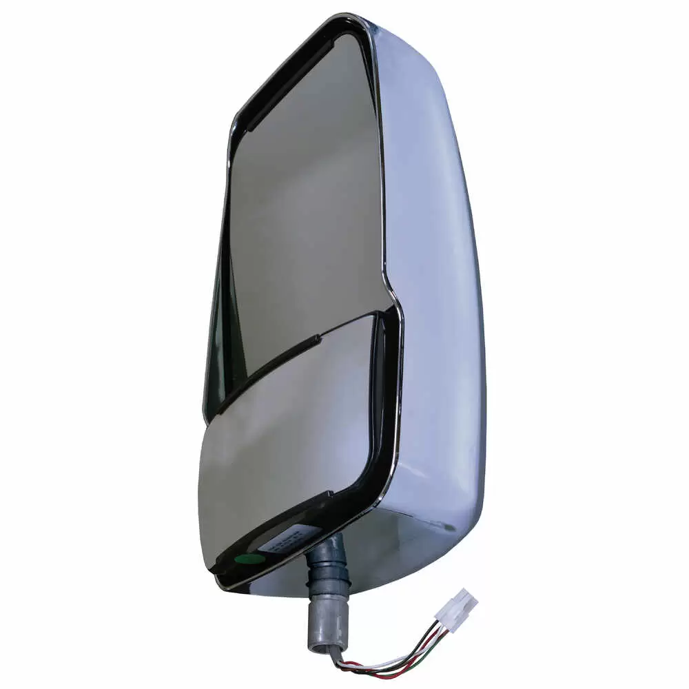 Right Deluxe Heated Remote / Manual Mirror Head - Chrome - Velvac 714608