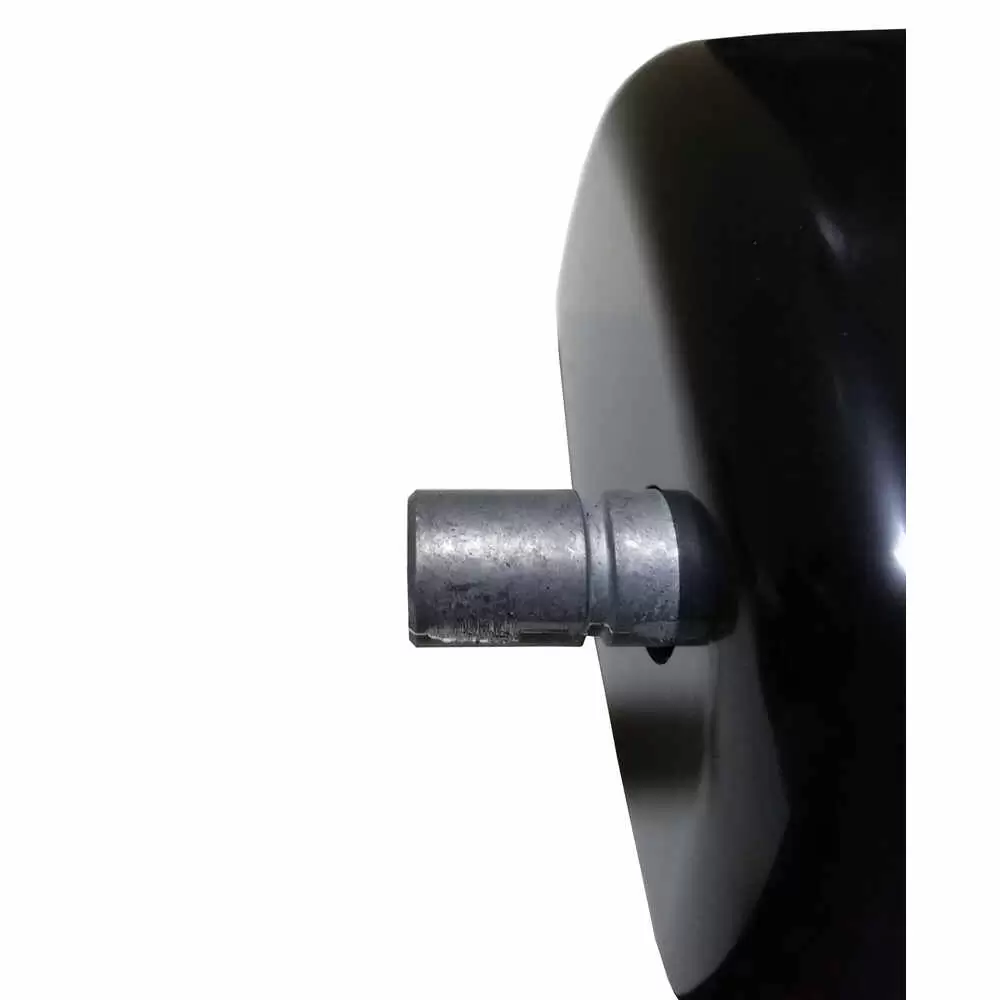 Right Deluxe Mirror Head - Passenger side - Manual Flat / Convex Glass - Black - Velvac 714580