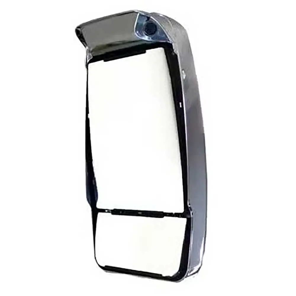 Right Euromax Heated Remote / Manual Mirror Head with Blind Spot Camera - Passenger side - Chrome  