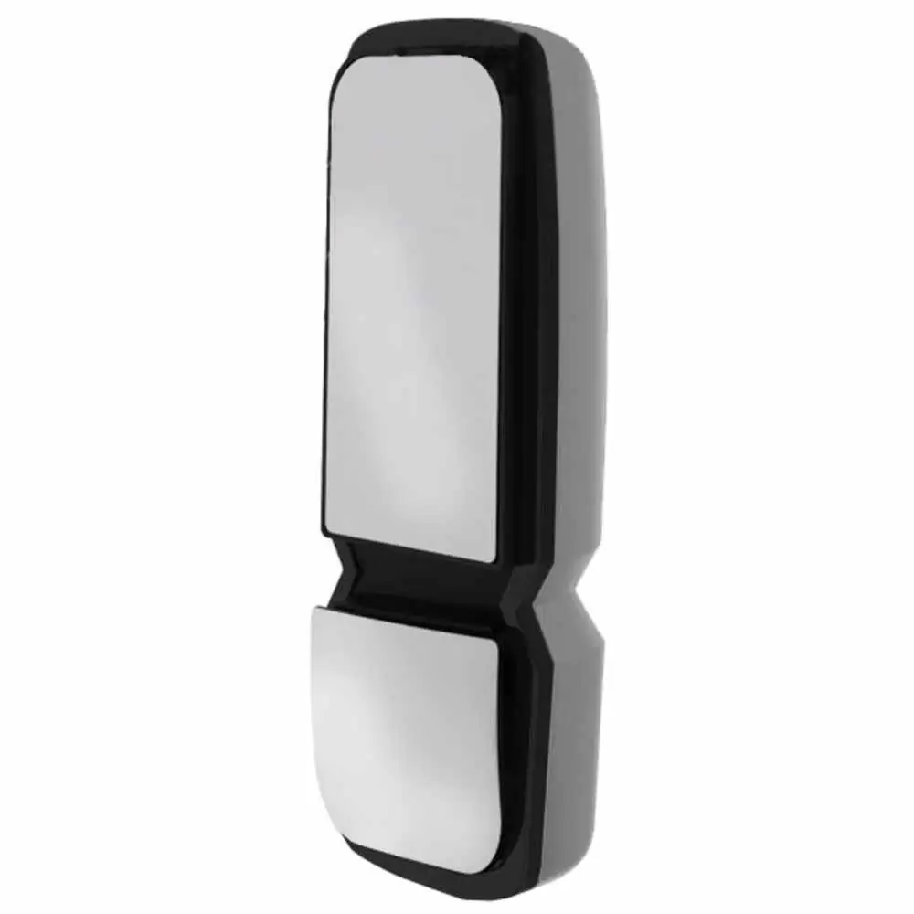 Right Heated Manual Mirror Head with Light, Chrome - Fits International DuraStar WorkStar ProStar