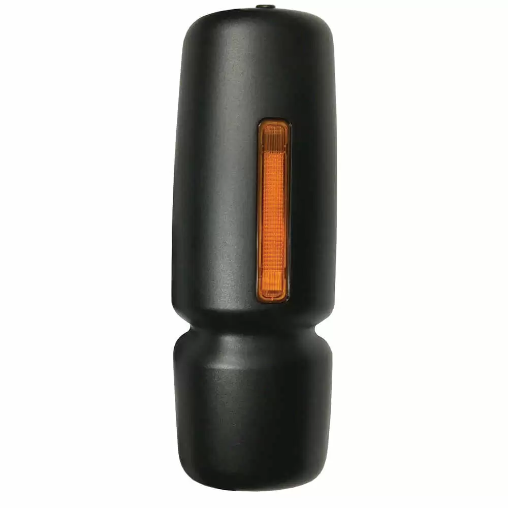 Right Heated Motorized Mirror Head with Light - Passenger side - Black - Fits International DuraStar WorkStar ProStar 