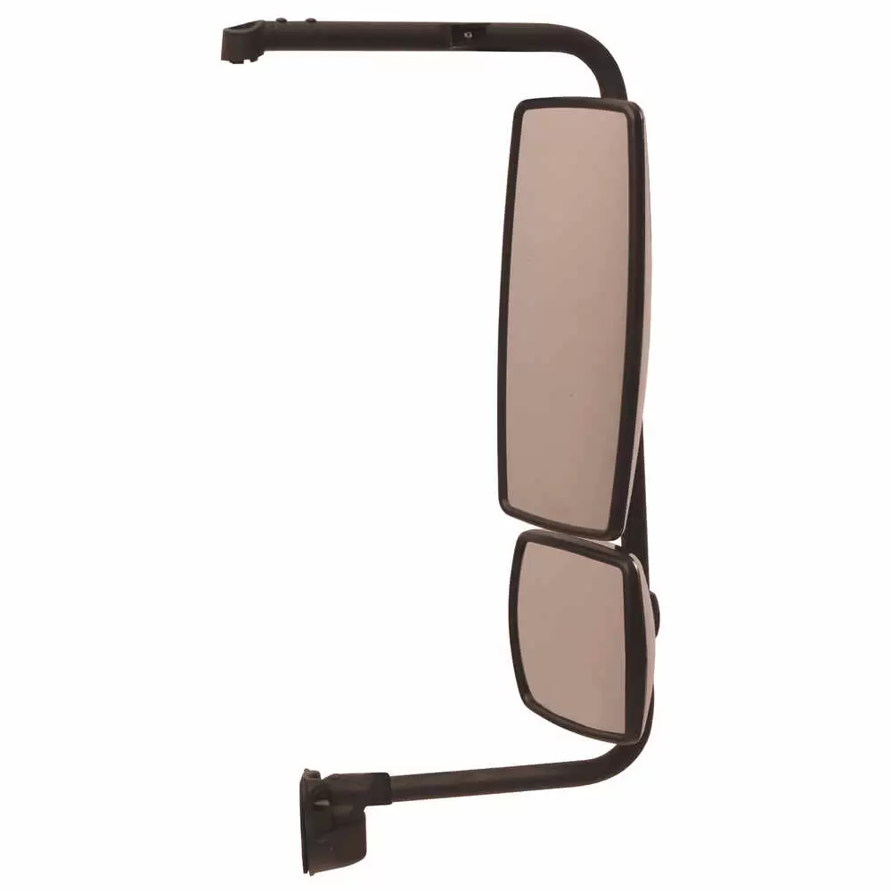 Right Manual Mirror Assembly without Upper Mount - Passenger side - Chrome - Fits International LoneStar, ProStar