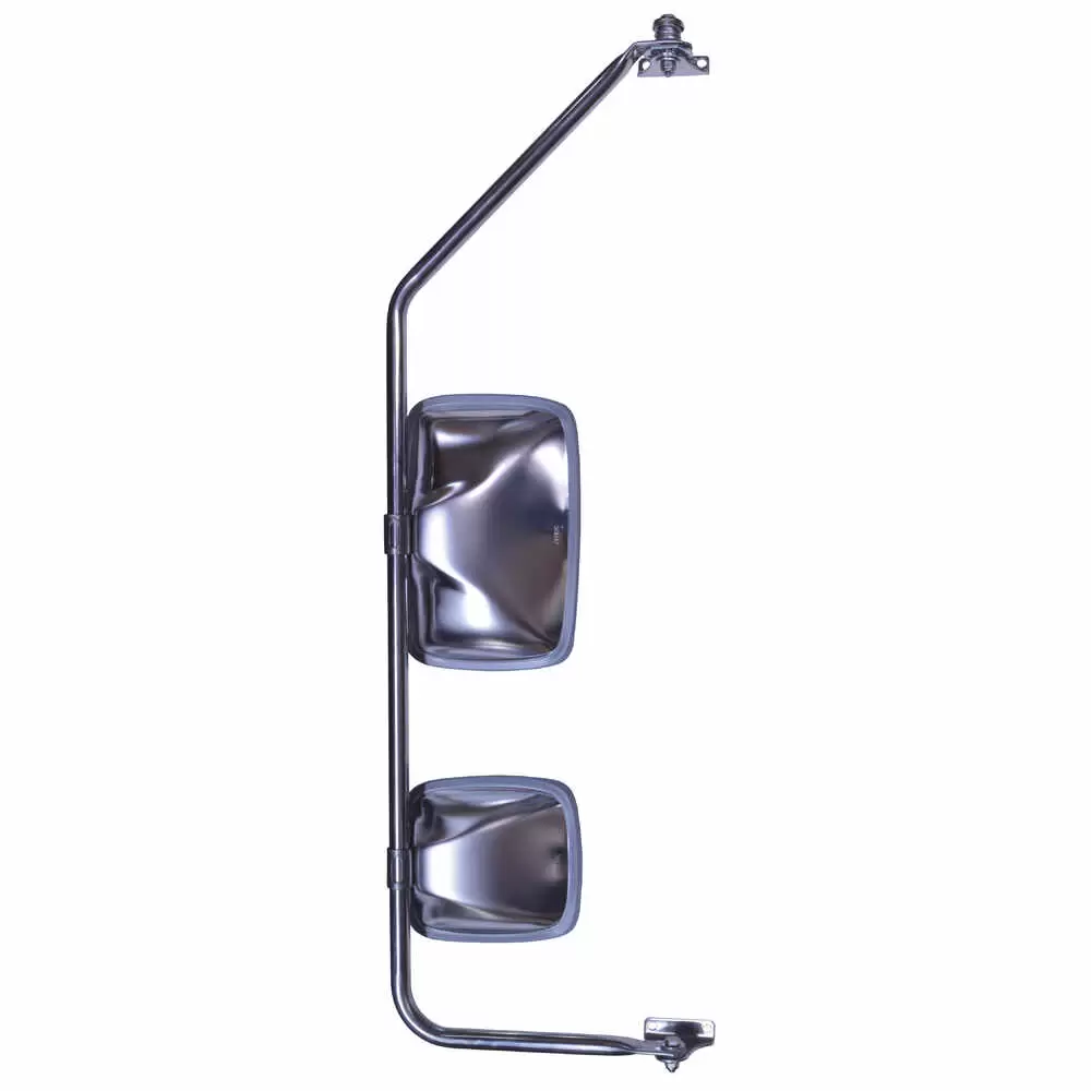Right Mirror Assembly with Preset, Stainless Steel, 35-1/2" x 10" - Passenger Side - Velvac
