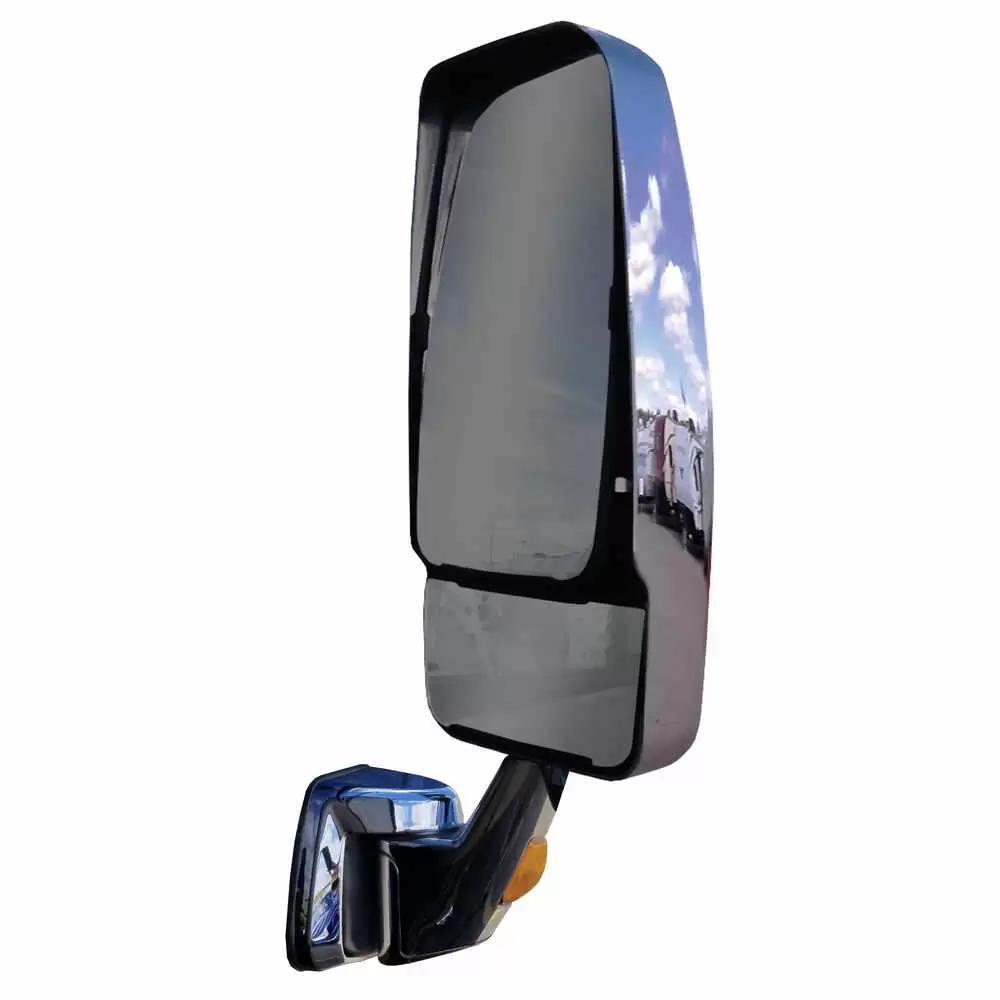 Right Revolution Vmax Heated Remote / Manual Mirror Assembly with Light - Chrome - Velvac 715278