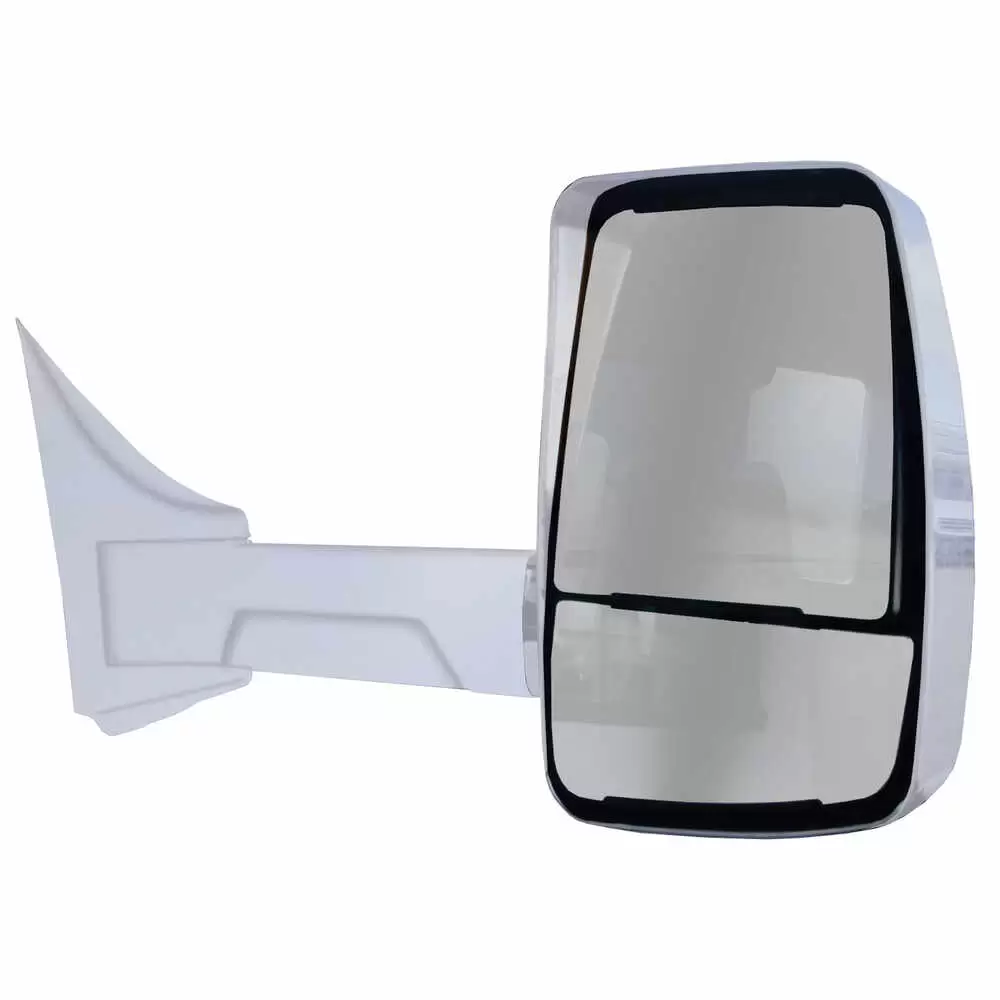 Right White 2020XG Mirror Assembly for 96" Wide Body - Manual - Fits GM Velvac 715916