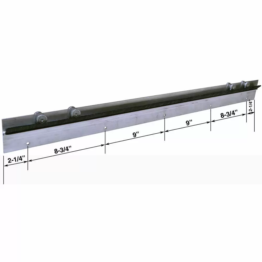 Side Door Aluminum Hanger with Brush Seal - 40"L - Universal