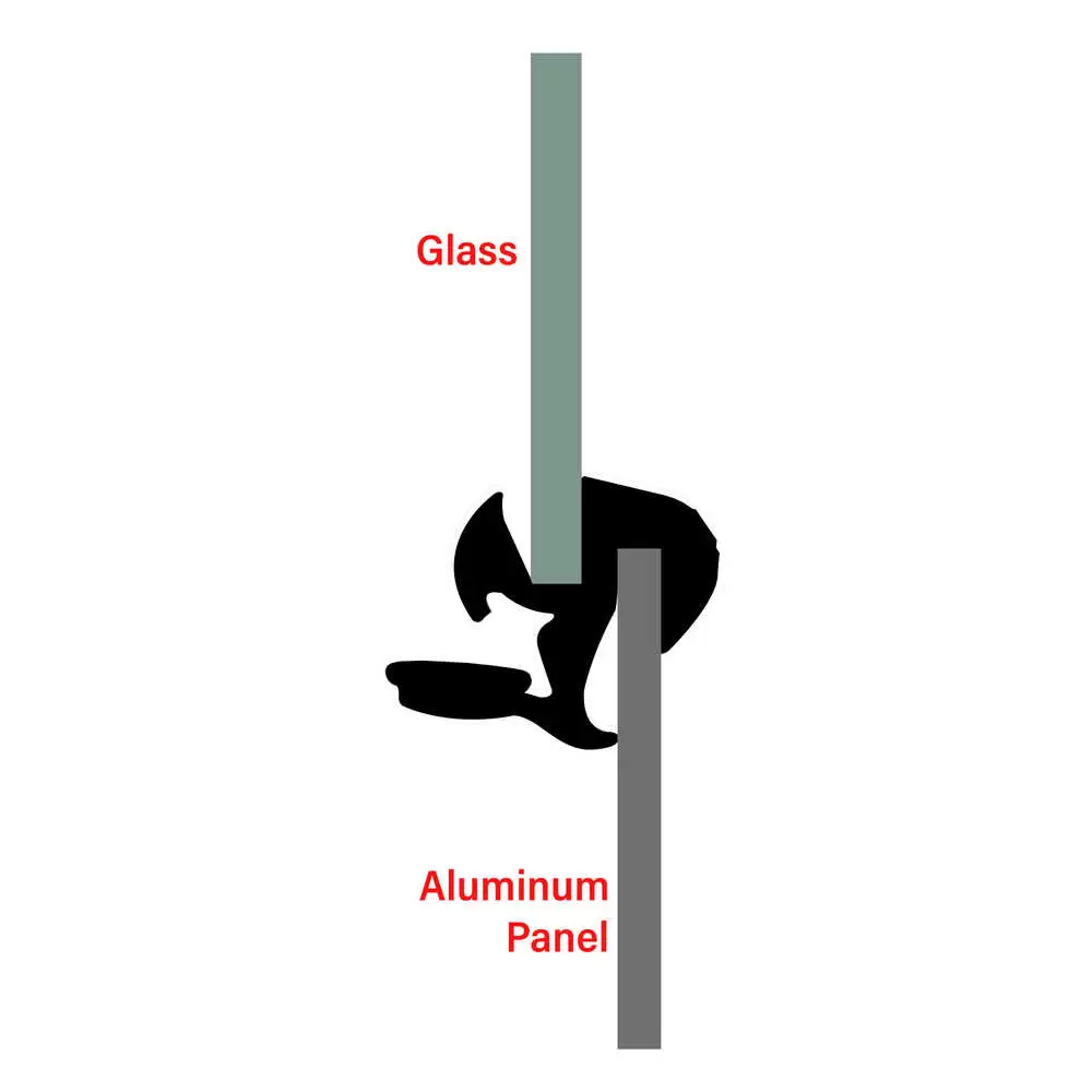 Side Quarter Window Gasket, 86.25" Long