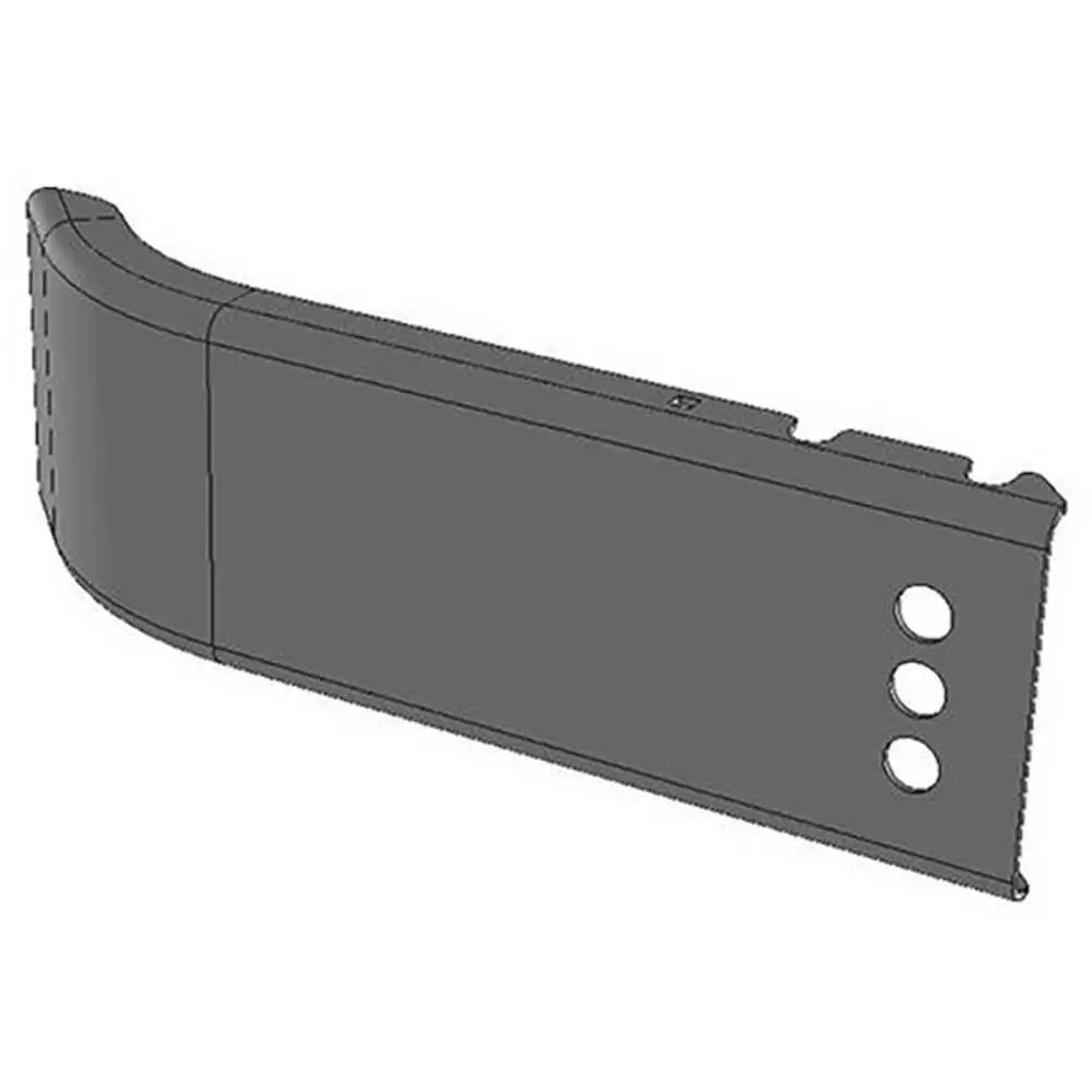 Spring-Back Front Bumper Channel End, for 88"L Bumper, Left or Right Side - Fits Freightliner and Ford F59/E-Series