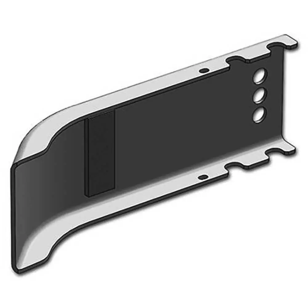 Spring-Back Front Bumper Channel End for 93"L Bumper, Left or Right Side - Fits Freightliner and Ford F59/E-Series