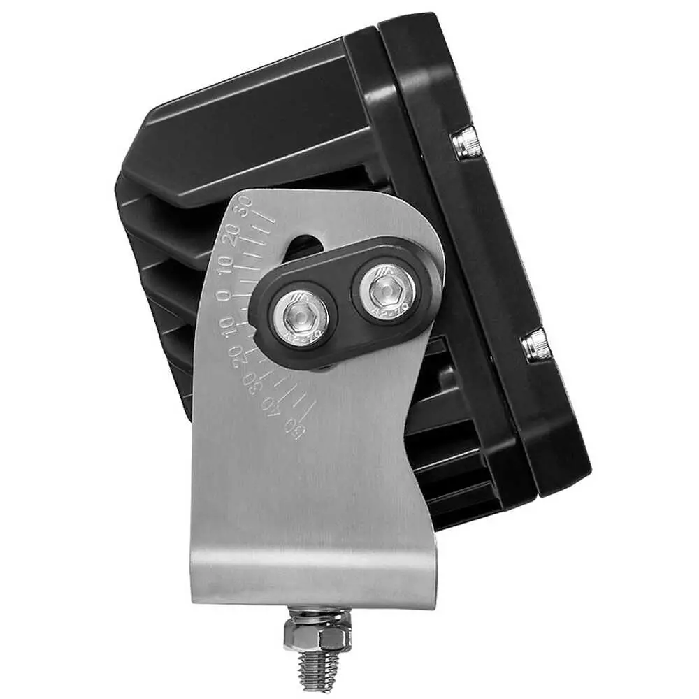 Square High-Powered LED Work Light with Black Housing