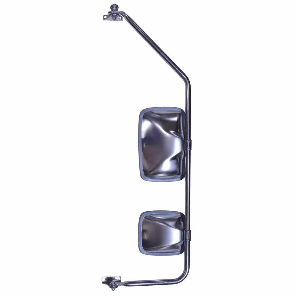 Stainless Steel Mirror Assembly with Preset - Driver side - Left Side - Velvac 714965