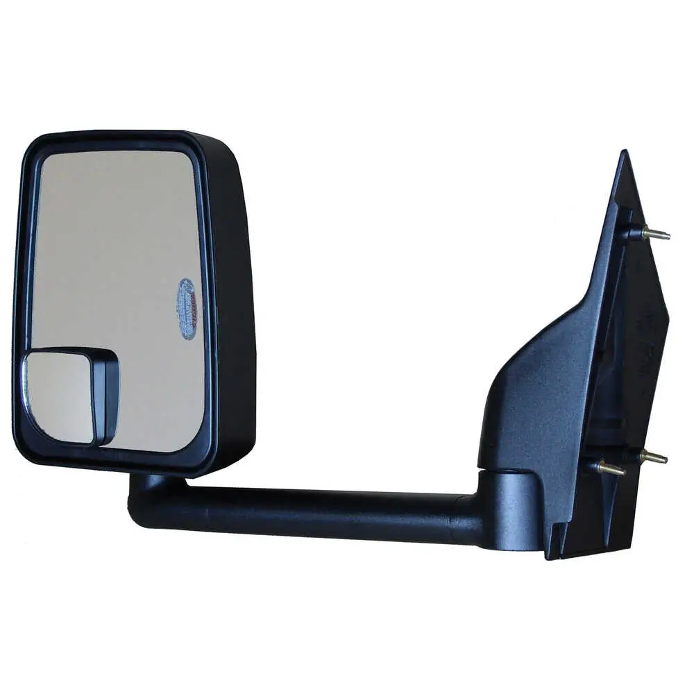 Standard Manual Mirror Assembly for 102" Body, Black - Pair - Fits Ford E350