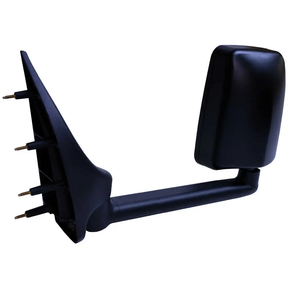 Standard Manual Mirror Assembly for 102" Body - Driver side - Black - Left Side Velvac 714531