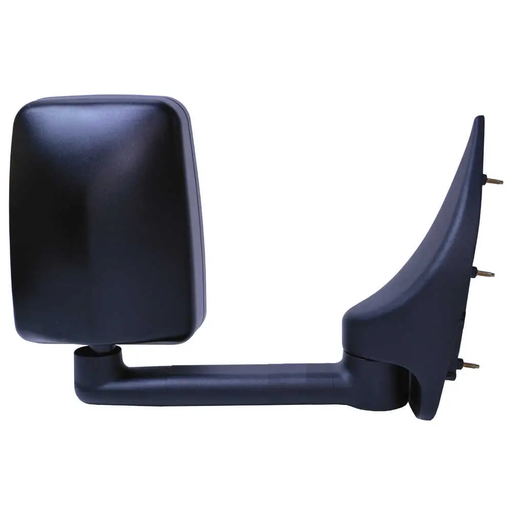 Standard Manual Mirror Assembly for 86" Body, Black Fits Ford E-Series Cutaway - Right Side
