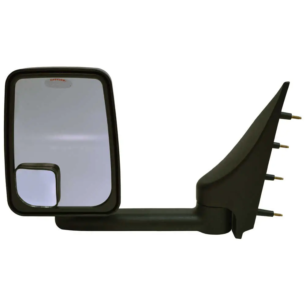Standard Manual Mirror Assembly for 86" Body Width  Pair- Fits 03-On Ford E Series - Black - Velvac 715401