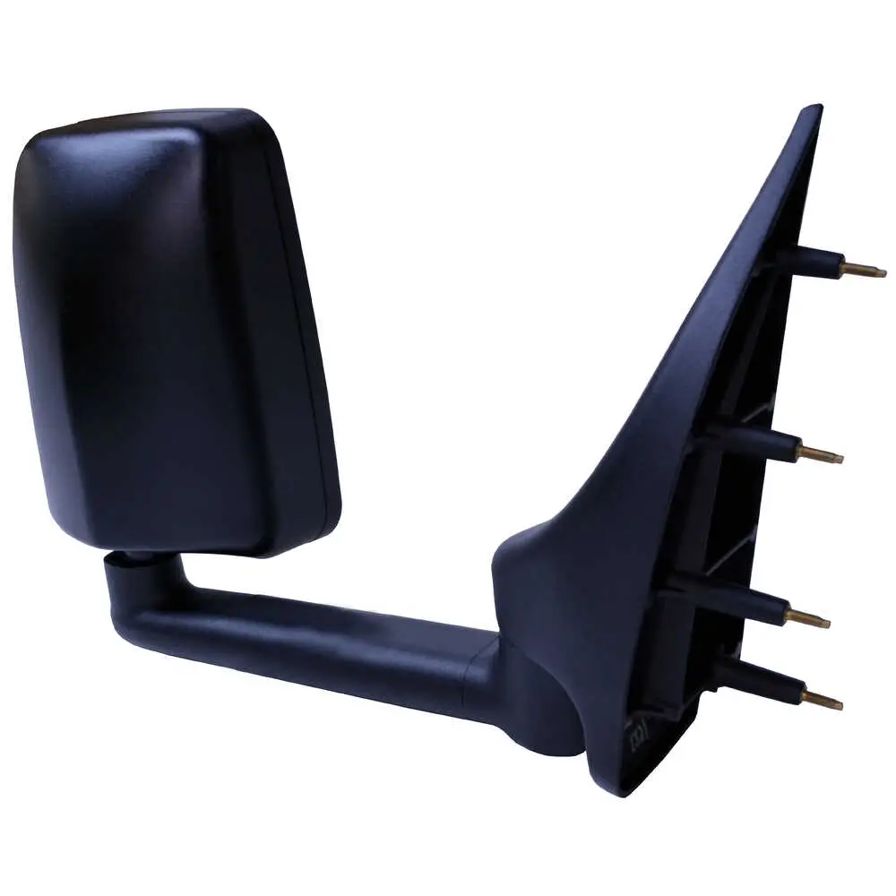 Standard Manual Mirror Assembly for 96" Body, Black - Right/Passenger side - Fits 1998 and newer Ford Super Duty F-250 to F-750