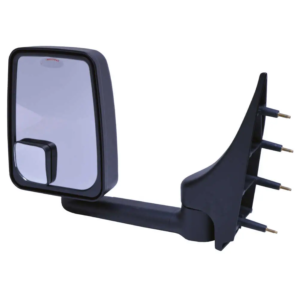 Standard Manual Mirror Assembly for 96" Body - Left/Driver side - Fits 1998 and newer Ford Super Duty F-250 to F-750