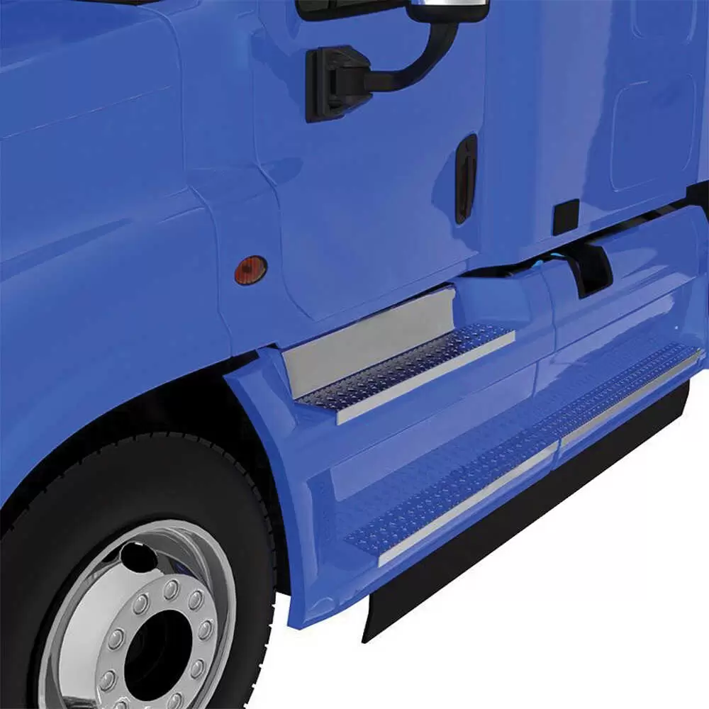 Steel Step Silver for 90-100 Gallon Fuel Tanks, 47.250" x 5.625" x 1.750" - Fits Freightliner