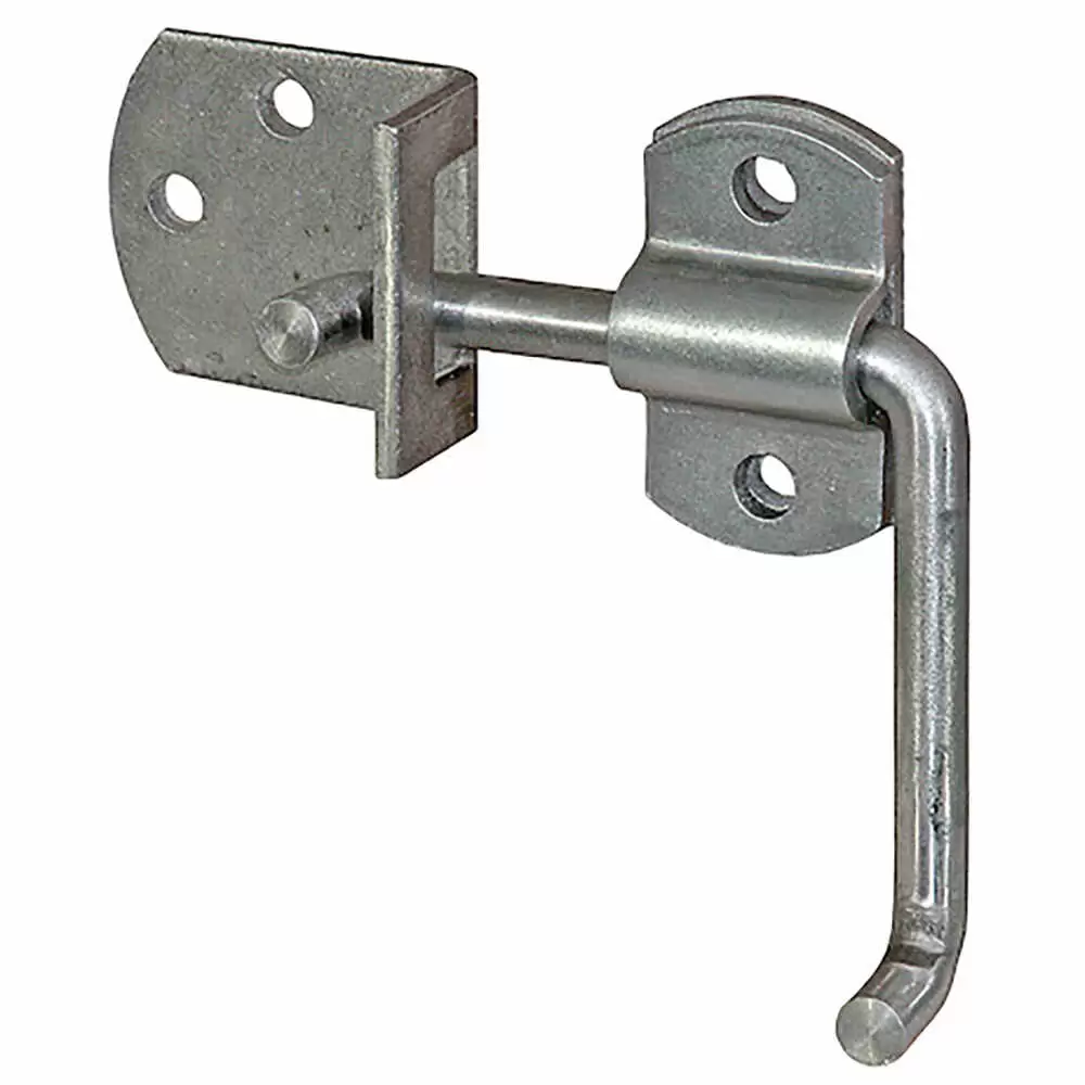 Straight Side Stake Rack Security Latch with Catch - Plain - 4 Pieces