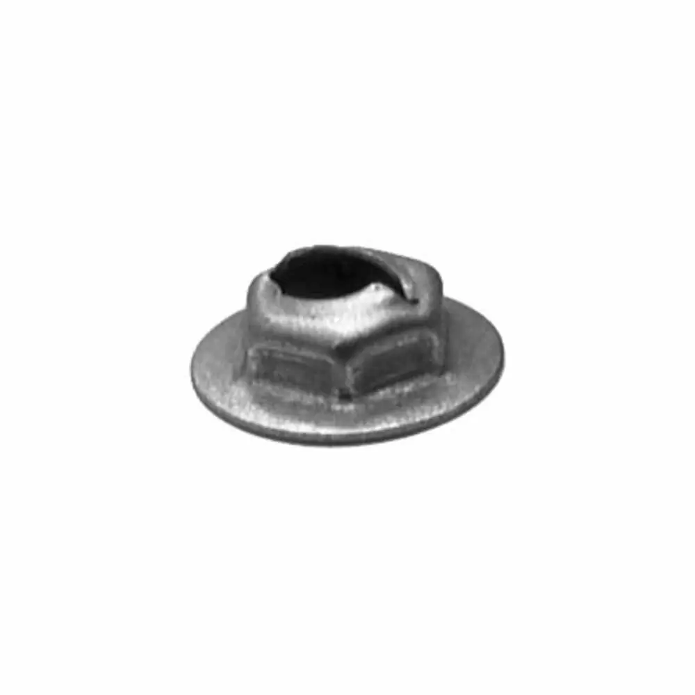 Thread Cutting Nut - 1/4" Stud Size - 11/16" Washer Diameter