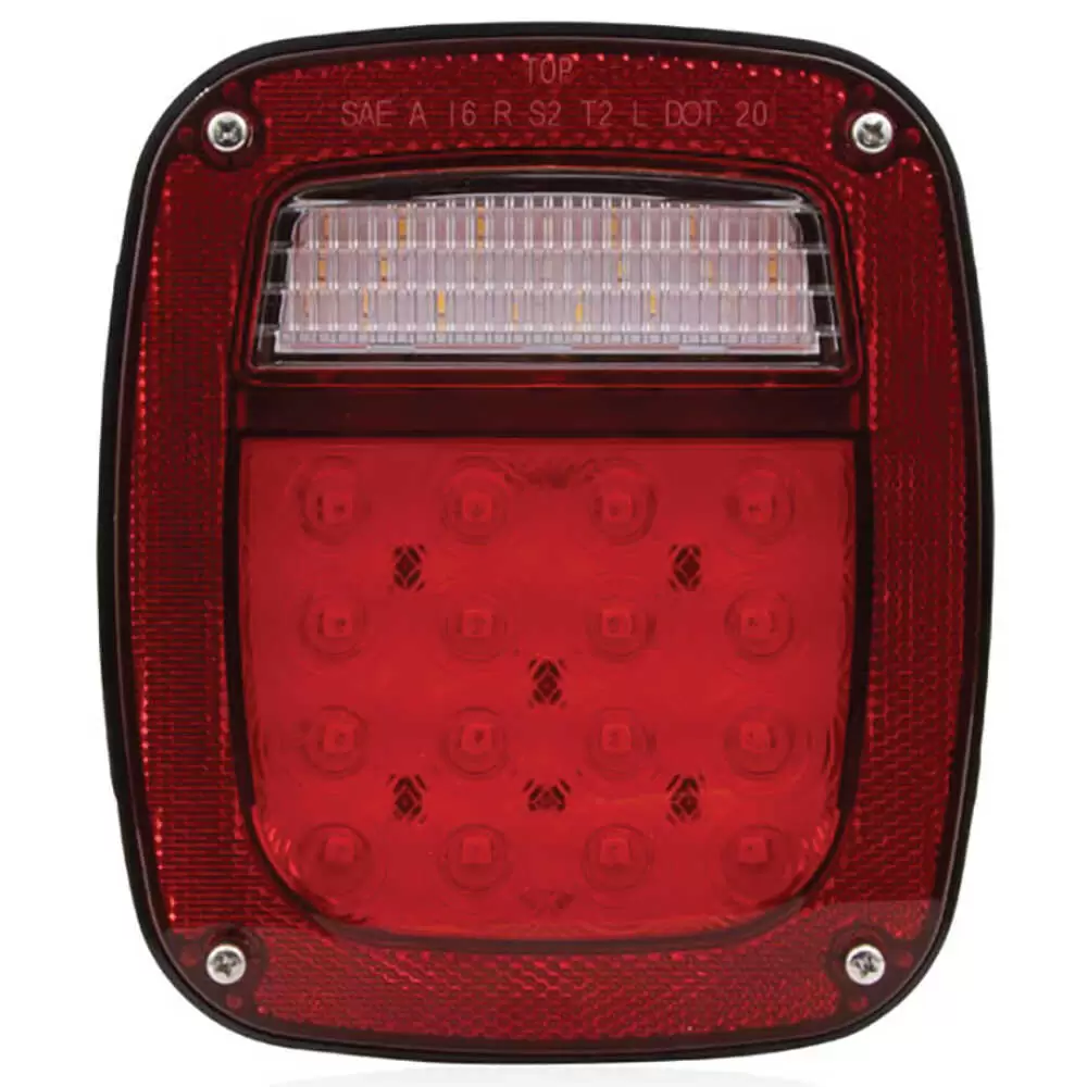 Three Stud LED Box Style Multi-Function Stop/Tail/Turn & Back-Up Light, 5-Pin MetriPack Connector