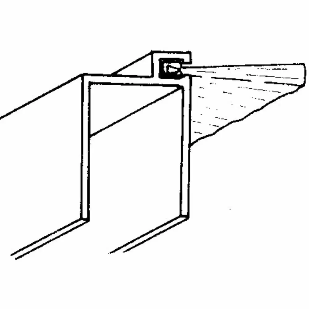 Top Brush Seal Assembly - 90" - fits Whiting 7841 Roll Up Door