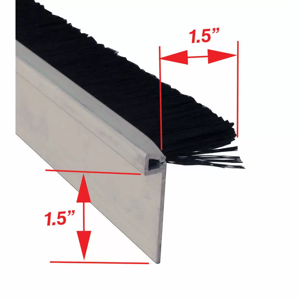 Top Brush Seal Assembly - 95" Long - fits Whiting 5886 Roll Up Door