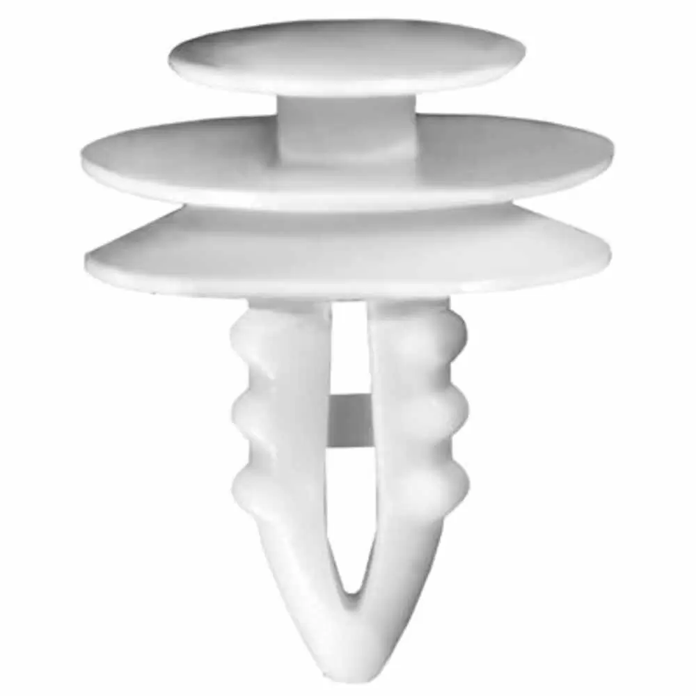 Trim Panel Retainer, White - 50 Pieces