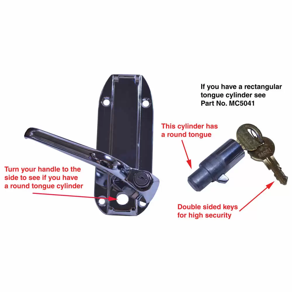 Triple Cut Lock Cylinders, Keyed Alike (2)